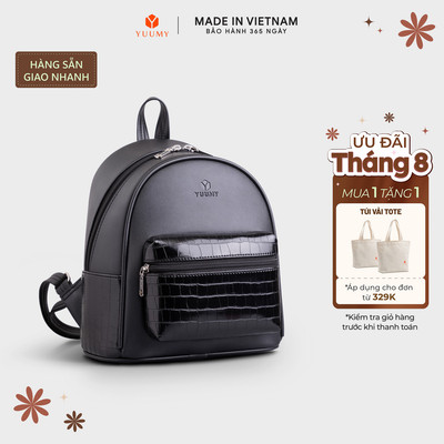 Balo Yuumy (Thời trang nữ tiện lợi cỡ trung - Balo da Seasand YBA87)