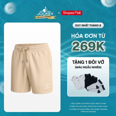 Quần Short Nam Jockey Thun Da Cá Thêu Logo - J4090