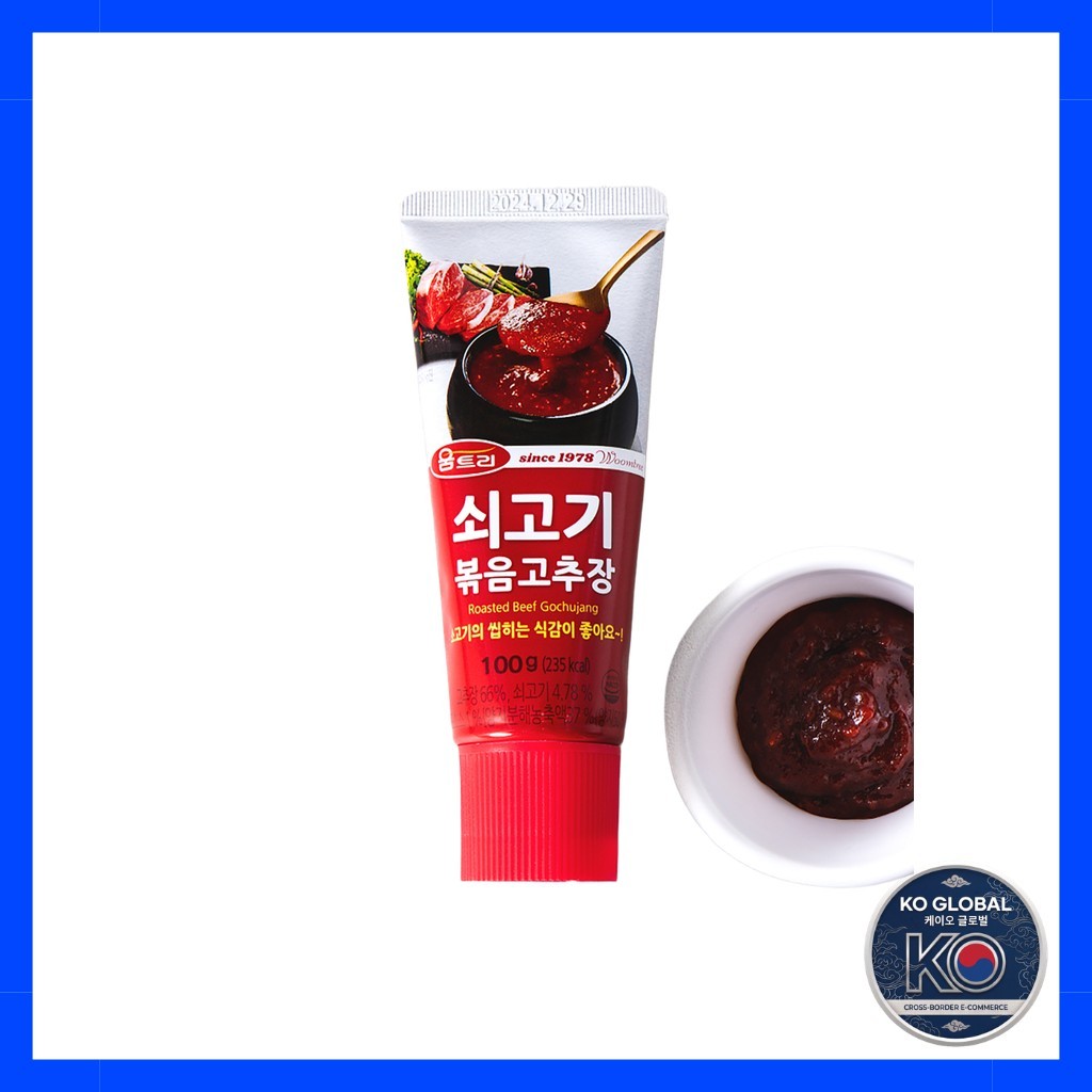 [umtree] Sốt Gochujang thịt bò rang, 100g, 1 cái / Hương vị Gochujang cay Hàn Quốc / Chính hãng 100%