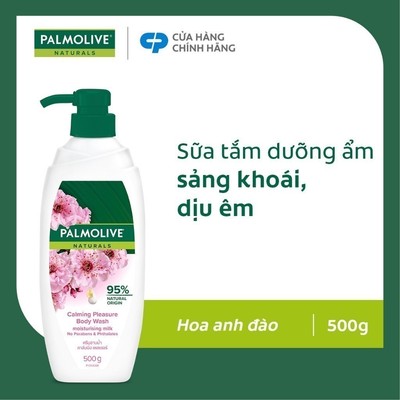Sữa tắm Palmolive chiết xuất thiên nhiên dưỡng da ẩm mịn từ hoa 500g