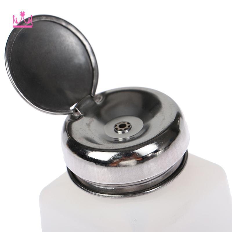 Maxrrh Máy Bơm Rỗng Dispenser Sơn Móng Tay Tẩy Chai Móng Tay Nghệ Thuật Sạch Acetone Chai Mới