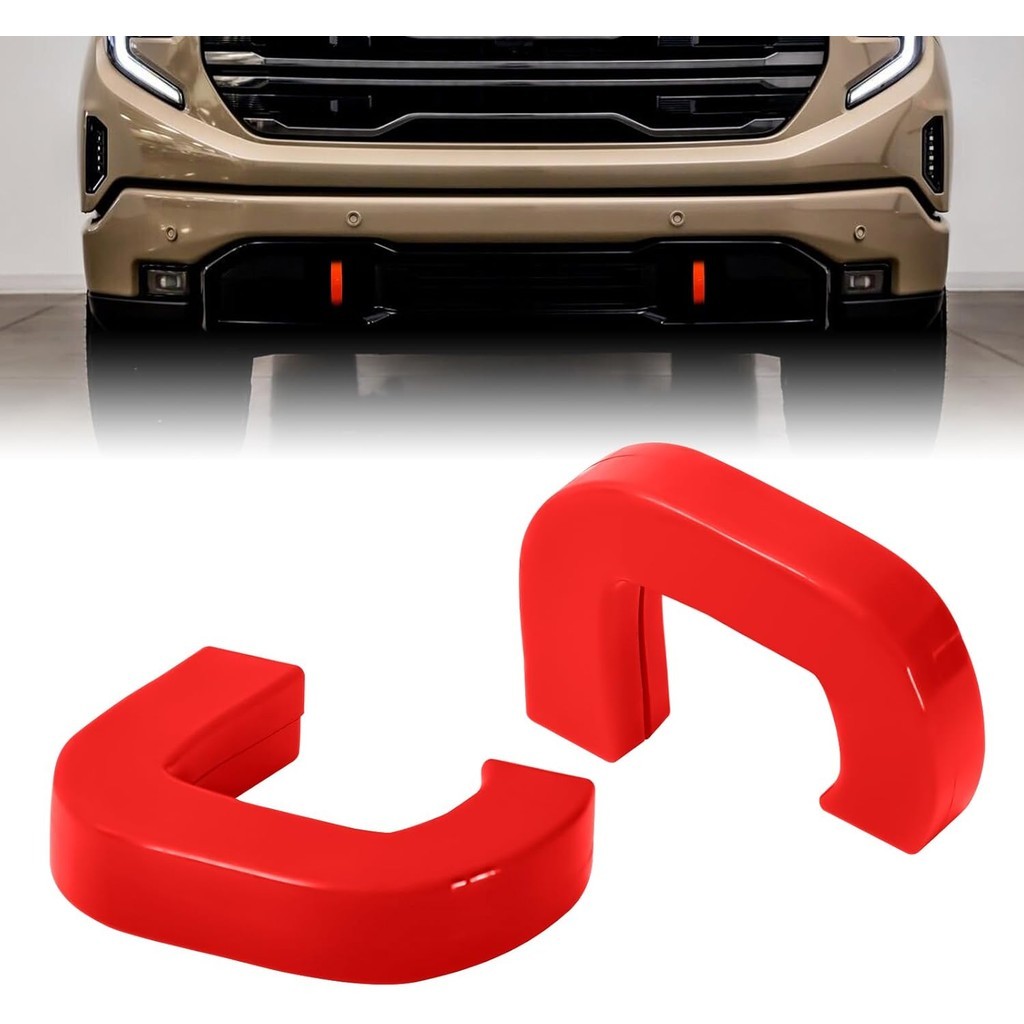 Kéo Móc Bao Phù Hợp Cho GMC Sierra 1500 2019-2024, Red Hitch Cover Phía Trước Tùy Chỉnh Xe Kéo Móc T