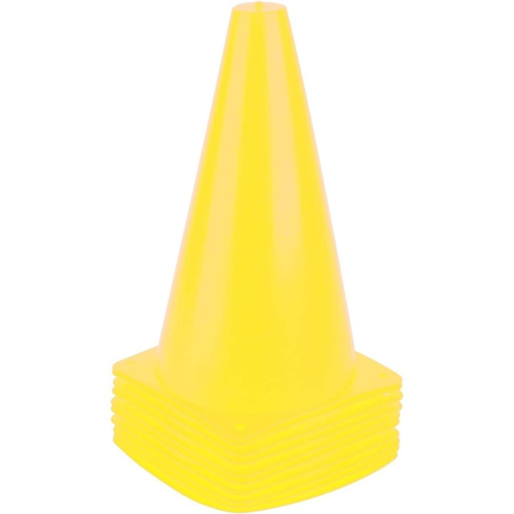9 Inch Plastic Training Traffic Cones, Sport Cones, Agility Field Marker Cones for Soccer Basketball