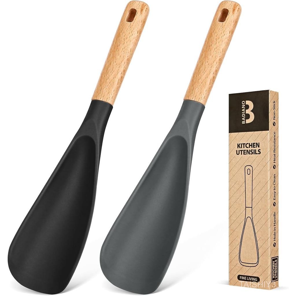 Cooking Spoon for Nonstick Cookwares, Great for Cooking and Serving Sturdy BPA-Free Matte Silicone, 