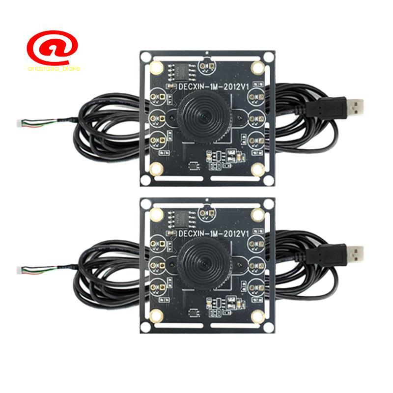 MỚI 2 Chiếc Mô-đun Camera 100 Độ 1MP OV9732 1280x720 USB Free Driver Lấy nét thủ công, với cáp 2 mét