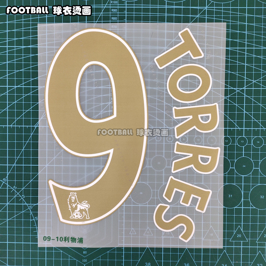 Liverpool 09-10 Sân khách Đen Tiếng Anh Siêu Vàng In Số TORRES TORRES#9 TRANG CHỦ#8