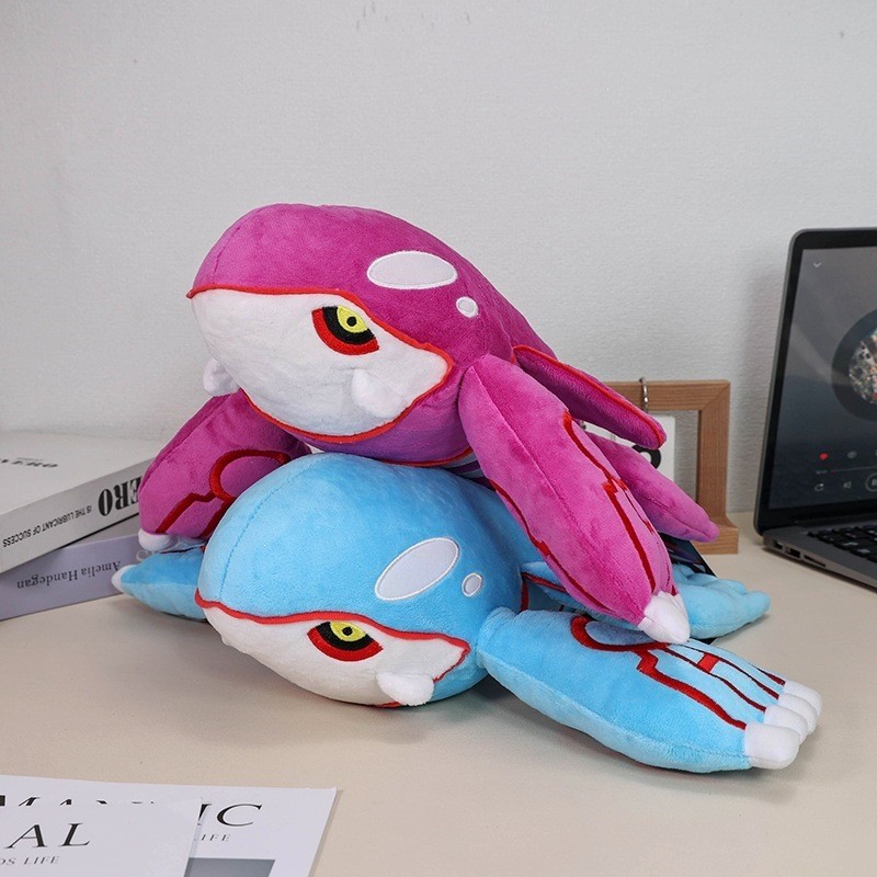 34cm Kyogre Sang Trọng Kyogre Metagross Magnemite Sang Trọng Búp Bê Pikachu Peluche Steelix Rayquaza