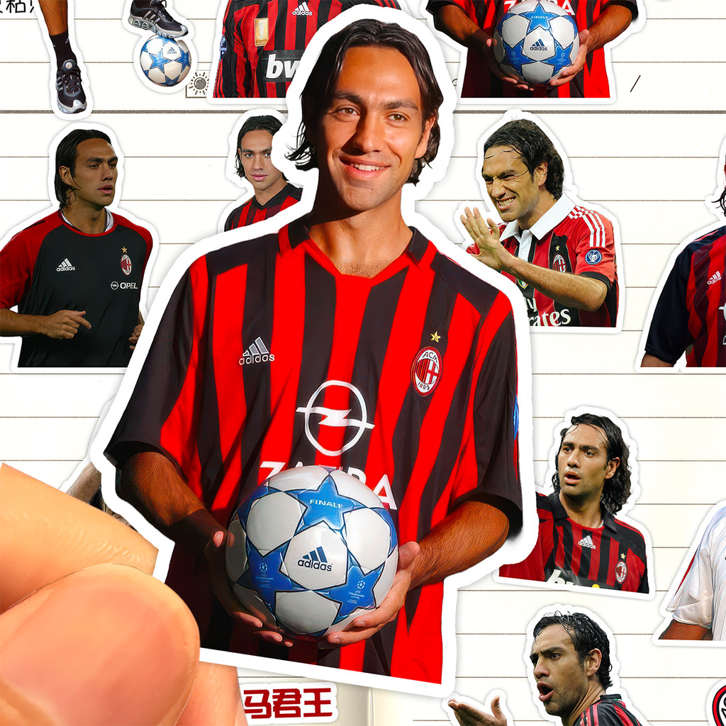 Nhãn dán Alexandre Nesta HD Chống nước AC Milan Player Alessandra Nesta Sticker