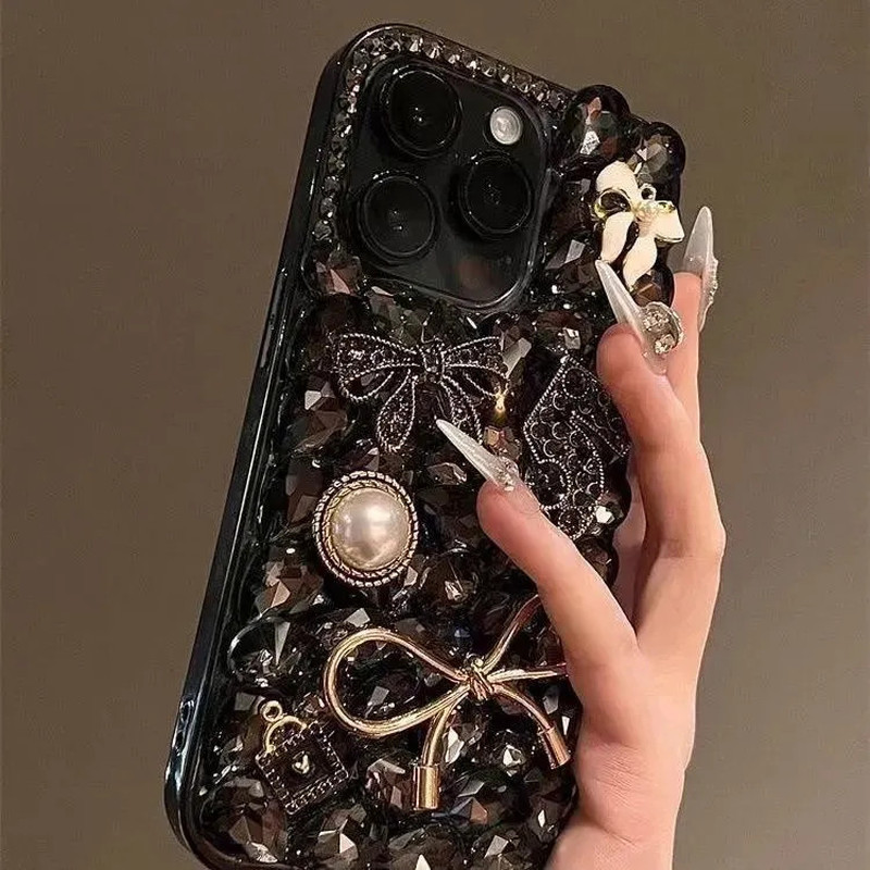 Thích hợp cho Ốp Điện Thoại Apple 17 iPhone17 Chống Sốc 17pro Nữ 17Ari Kim Cương Giả 17promax Ốp Lưn
