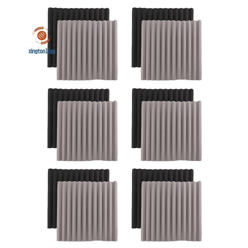 12 Chiếc Acoustic Foam Board, Studio Wedge Tile, Acoustic Foam Cách Âm Pyramid Studio Treatment Wall