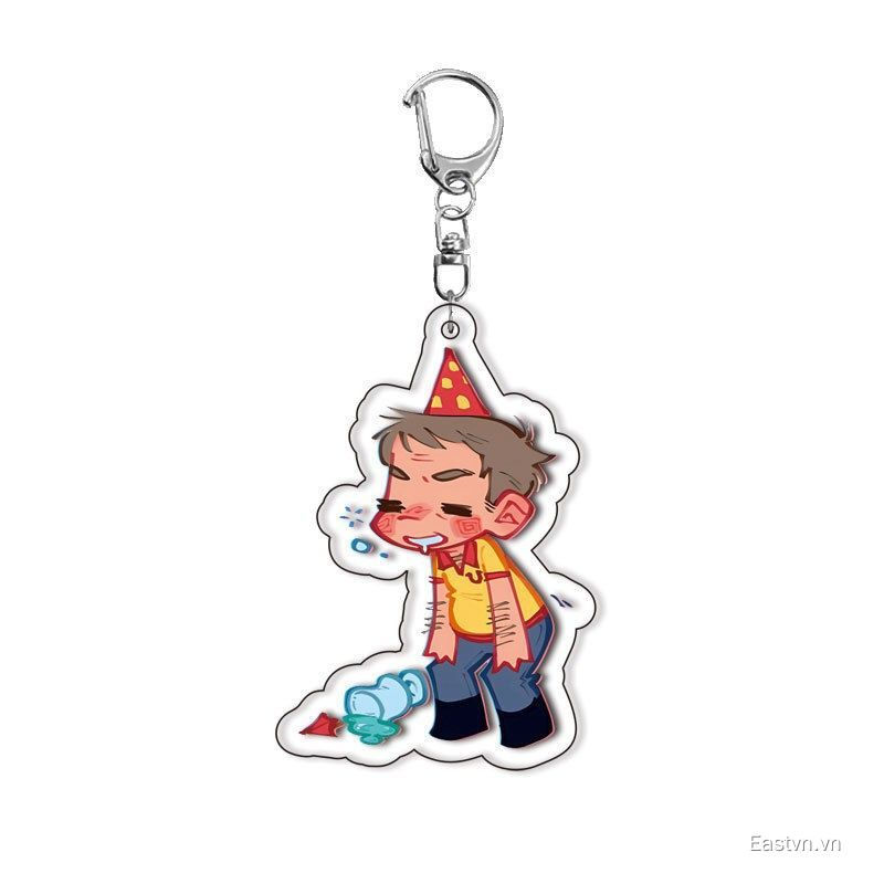 [Mặt dây chuyền] Interlayer Trò chơi kinh dị phổ biến Nước súc miệng Chibis Móc khóa Phụ kiện Anime Hàng hóa Ba lô Đồ trang trí Quà tặng bạn bè Năm phong cách