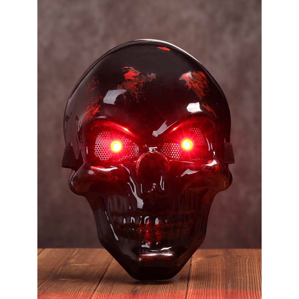 🔥Hàng có sẵn🔥Phát sáng đèn LED Mặt nạ LED sáng đèn mặt nạ halloween Đồ chơi Halloween cho người lớn trẻ em Halloween Đầu Lâu Mặt nạ Dạ Quang Phong Cách Mới Kinh Dị Grimace Đầu Lâu Nam Nữ cosplay Full Mặt Chéo Đạo Cụ