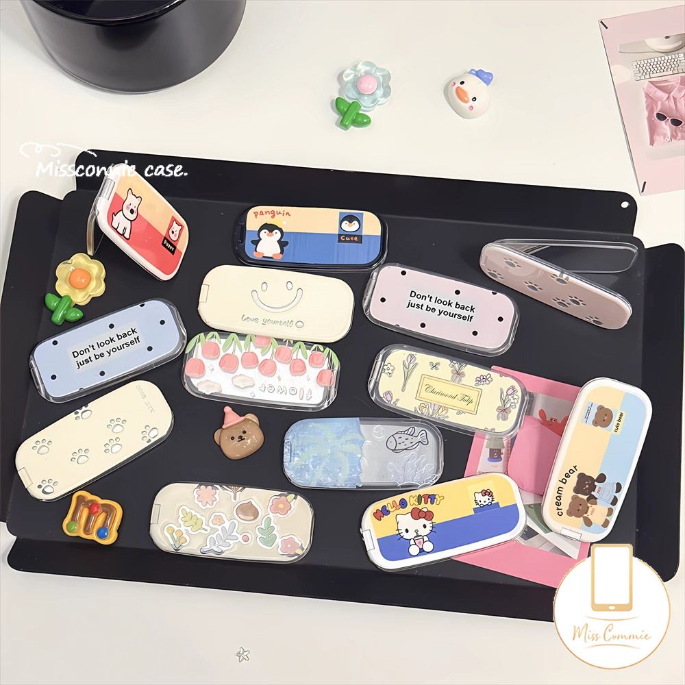 Hoa Thanh Lịch Hello Kitty Gấu Gấp Gương Trang Điểm Giá Đỡ Điện Thoại Hoa Đáng Yêu Đa Năng Ốp Lưng Điện Thoại Giá Đỡ Hoạt Hình Trầy Xước Dễ Thương Graffiti Hợp Thời Trang Thương Hiệu Cặp Đôi Giá Đỡ Điện Thoại