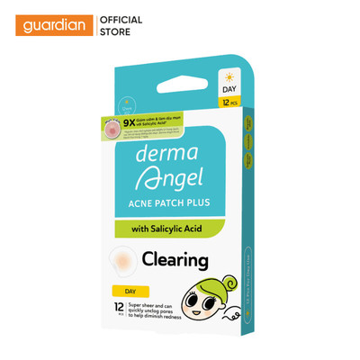 Miếng Dán Mụn Derma Angel Acne Patch Plus With Salicylic Acid Day 12 pcs | Guardian Việt Nam