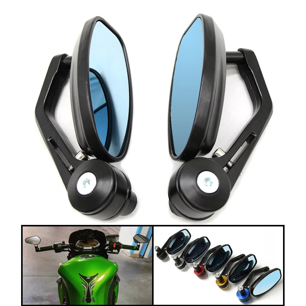 7 / 8 22MM Gương Xe Máy CNC Aluninum Tay Cầm Gương Chiếu Hậu Bên Cho Kawasaki Z125 pro Z250 Z650 Z75