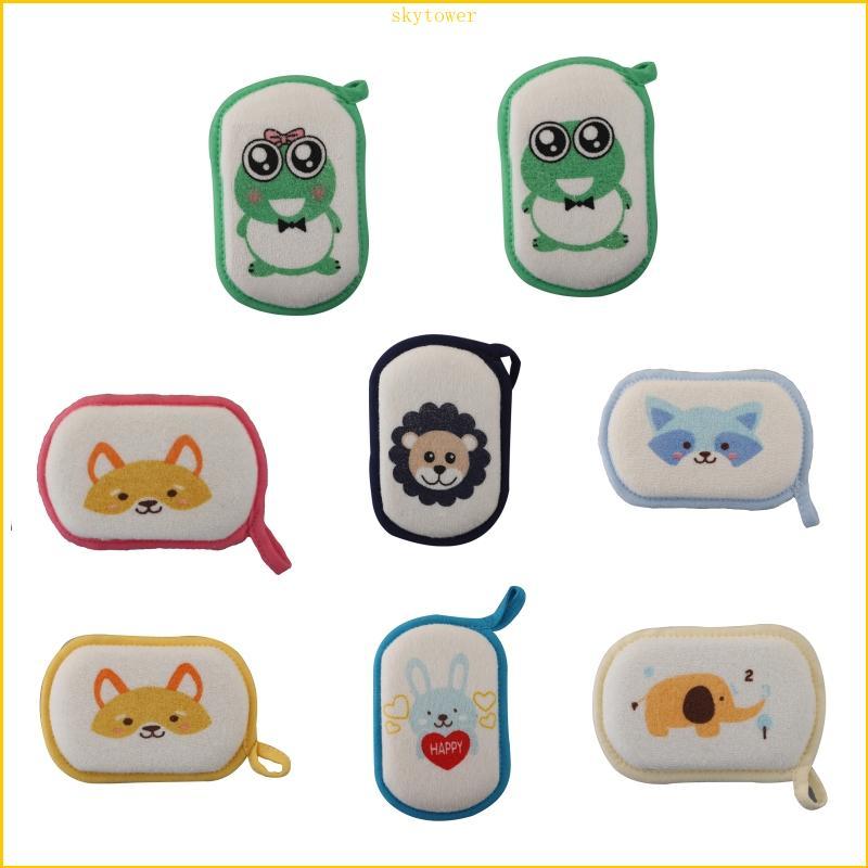 ST Luxury Baby Bath Mitt Vải giặt siêu mềm Miếng bọt biển dầu gội cho trẻ sơ sinh