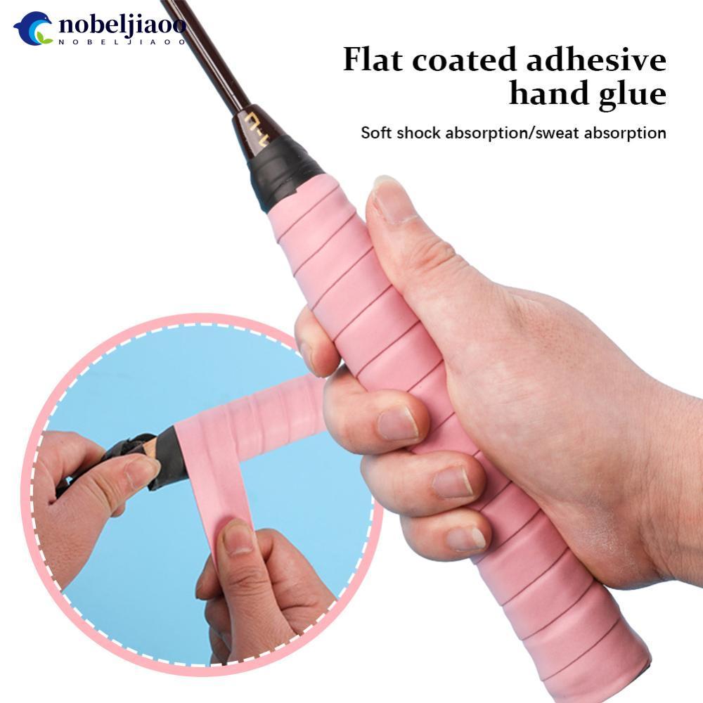 NOBELJIAOO Chống Trơn Trượt Tennis Overgrip Vợt Quần Vợt Mồ Hôi Tay Cầm Padel Chống Sốc Kẹp Băng Phụ
