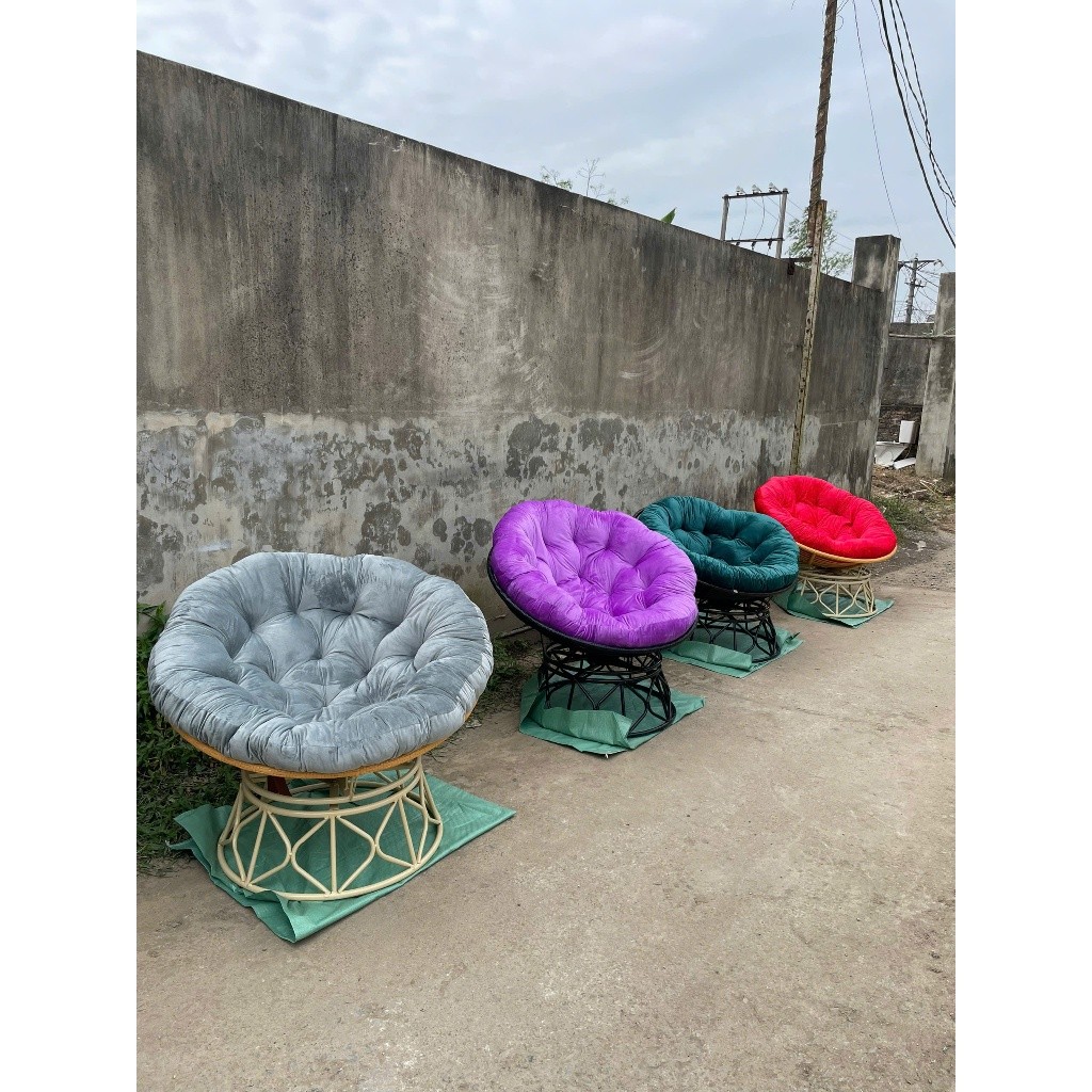 Ghế Papasan xoay 360,đường kính 1m*1m decor nhà cửa ,nằm chill chill,