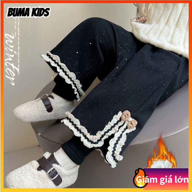 BUMA KIDS🔥Quần áo Handu & Quần lót lông cừu hai mảnh giả