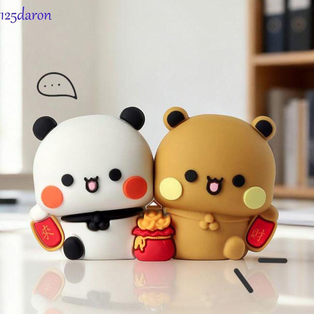 DARON1 1 Cặp Gấu Trúc Bubu Dudu, Anime Hình Gấu Trúc Bubu Dudu Hình Búp Bê, Truyện Tranh Mini Sưu Tậ