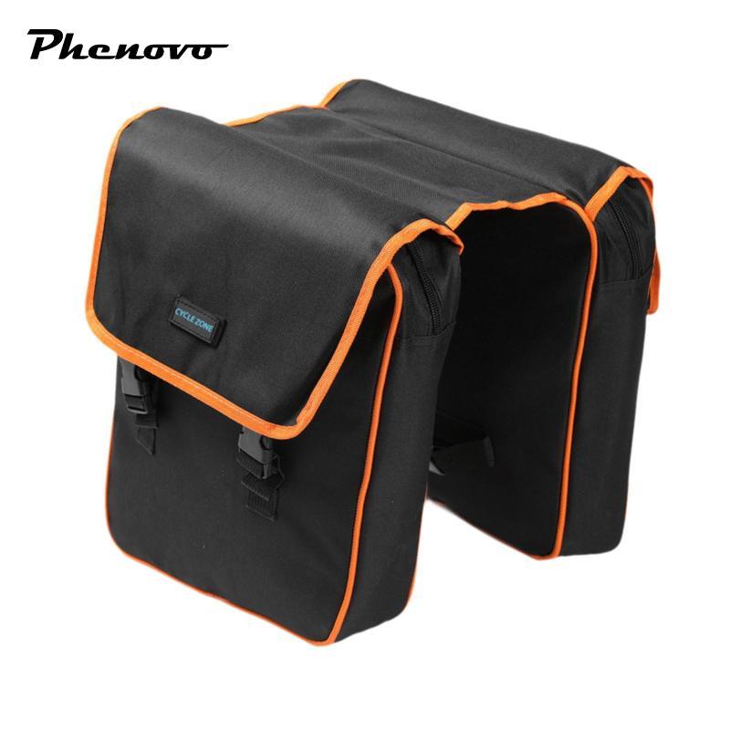 Túi đựng xe đạp Pannier phía sau Túi yên xe đạp để mua sắm Đi xe đạp màu cam
