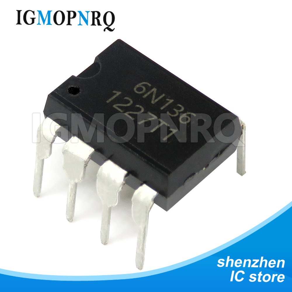 10 chiếc 6N136 6N137 6N138 DIP8 khớp nối ánh sáng vào khớp nối quang điện