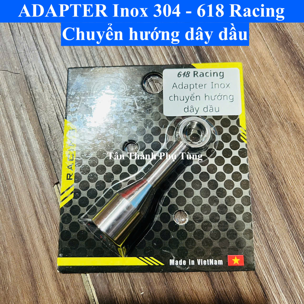Adapter chuyển hướng dây dầu Inox 304 - 618 Racing