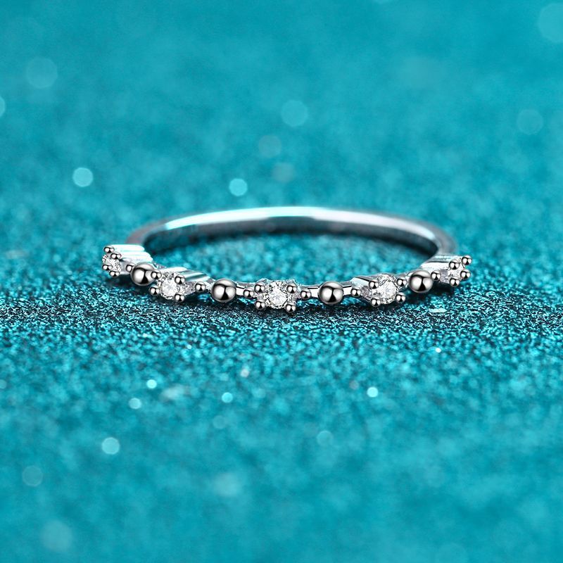 [Có Chứng Nhận GRA] Nhẫn Bạc Amy 's X Sterling Nữ Moissanite Nhẫn Hàng Nhẫn Nhẫn Cưới Moissanite Nhẫ