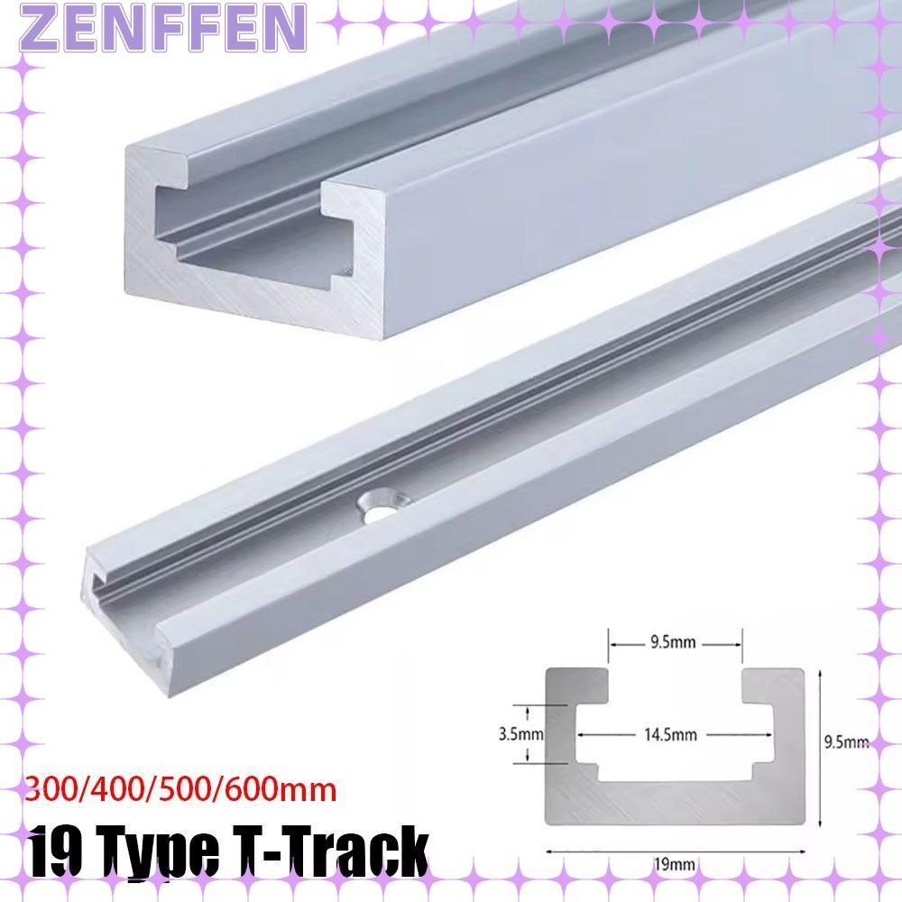ZENFFEN 1 Cái T-Track, Slide Guide Rail T Slider Fixture Slot Slide T-Slot Track, Hợp kim nhôm 19 Lo