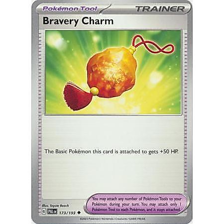Thẻ Bài Pokemon Bravery Charm - 173/193 - Uncommon