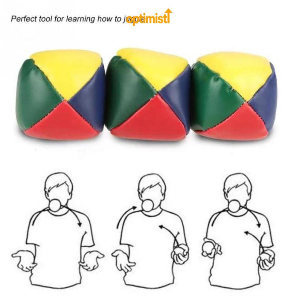 OPTIM 3 Bóng Juggling Circus Học cách Juggle Đồ chơi trẻ em ngoài trời