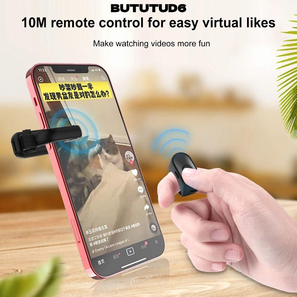 BUTUTUD6 Page Turner Remote, Remote 2 trong 1 E-book Page Turner, Nhẹ ABS Record Triggers để đọc sác