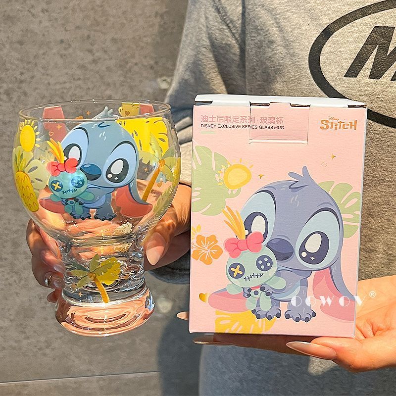 [] Stitch Joint Glass Girl Nước ép thủy tinh bia có giá trị cao Quà tặng sinh nhật cặp đôi