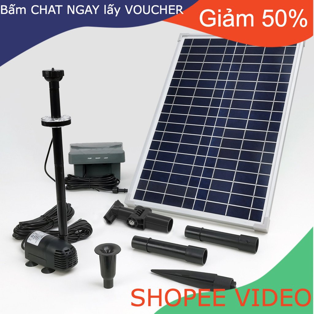 [Nhập Khẩu] 25W/18VLED đèn  mặt trời máy bơm đài phun nước với gói  máy bơm cảnh quan ao vườn-SPBL25