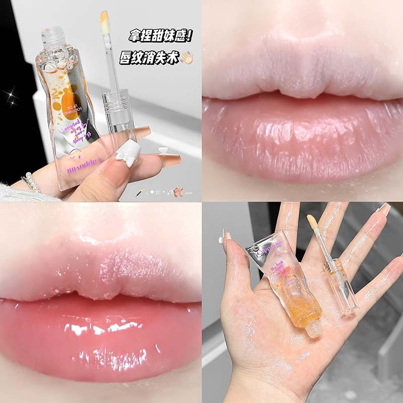 Smile Translucent Lip Oil Lip Touch-Up Essence Oil Color-Changing Soft Lip Care Giá Rẻ Sinh Viên Dầu