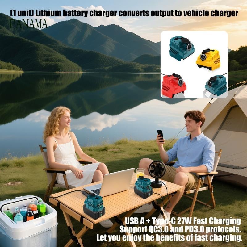 Lithium batteries Car Charger Converter for 18V Batteries Power Tool