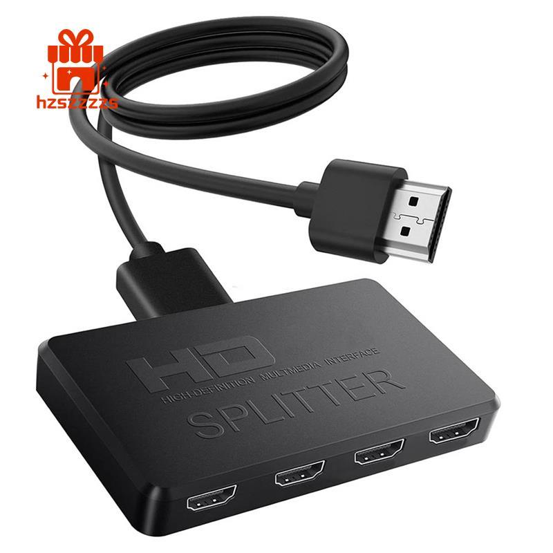 4K -Bộ chia tương thích 1x4 1x4 Bộ chia Video HDTV Bộ chia âm thanh Đồng bộ hóa cho TV Box HDTV DVD 
