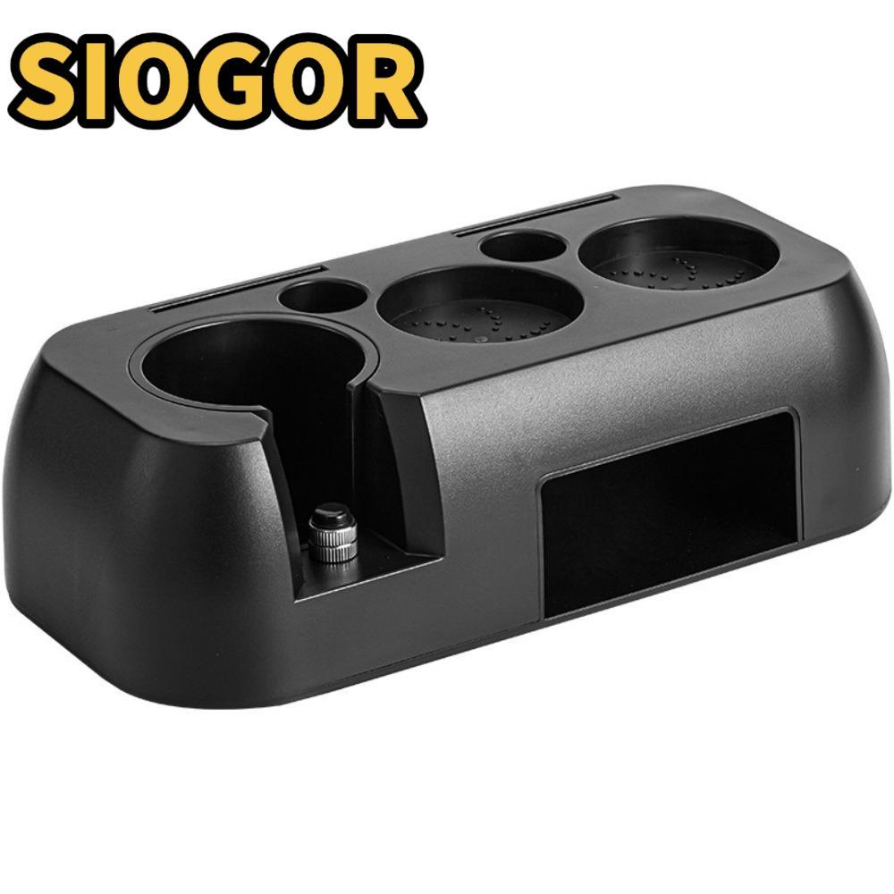 SIOGOR Press Tampering Holder, Trạm Tamper cà phê Espresso chống trượt 51-58mm, Đế lưu trữ đa năng b