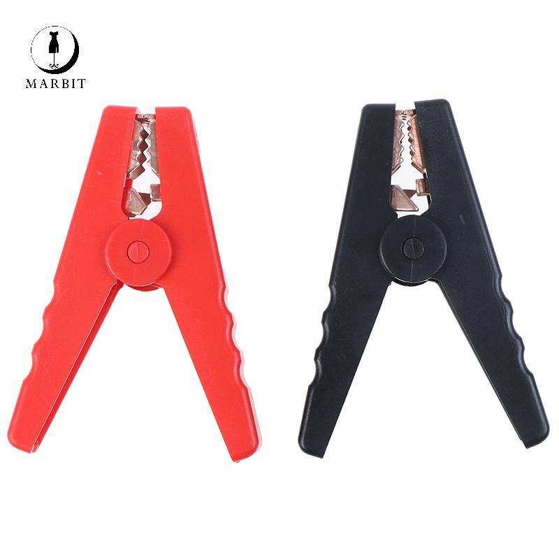 Marbit 2 Cái lớn 100a cá sấu kẹp sạc kẹp cách nhiệt FHS
