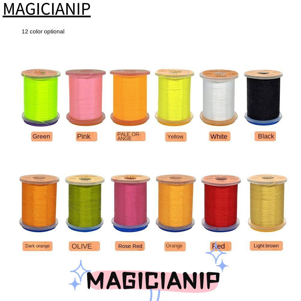 MAGICIANIP Fly Fishing Line, Thread Spool Salmon Fly Tying Thread Line, Super Strong Bass Flies Fish