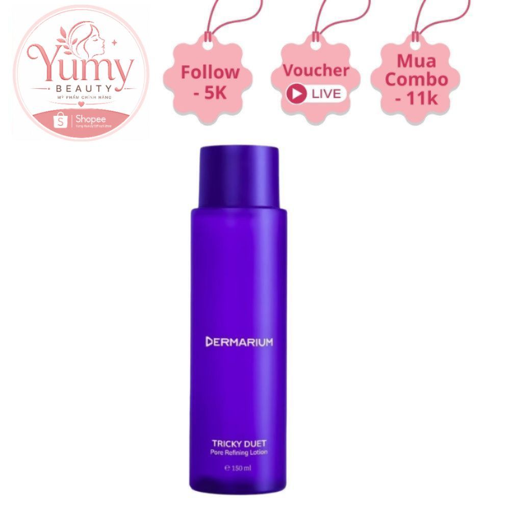Tây da chết hóa học Dermarium Tricky Duet 2% Salicylic Acid (BHA) dạng toner, giảm dầu mụn ẩn