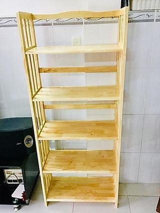 [Rẻ vô địch]Kệ sách gỗ 65cm - 5 tầng