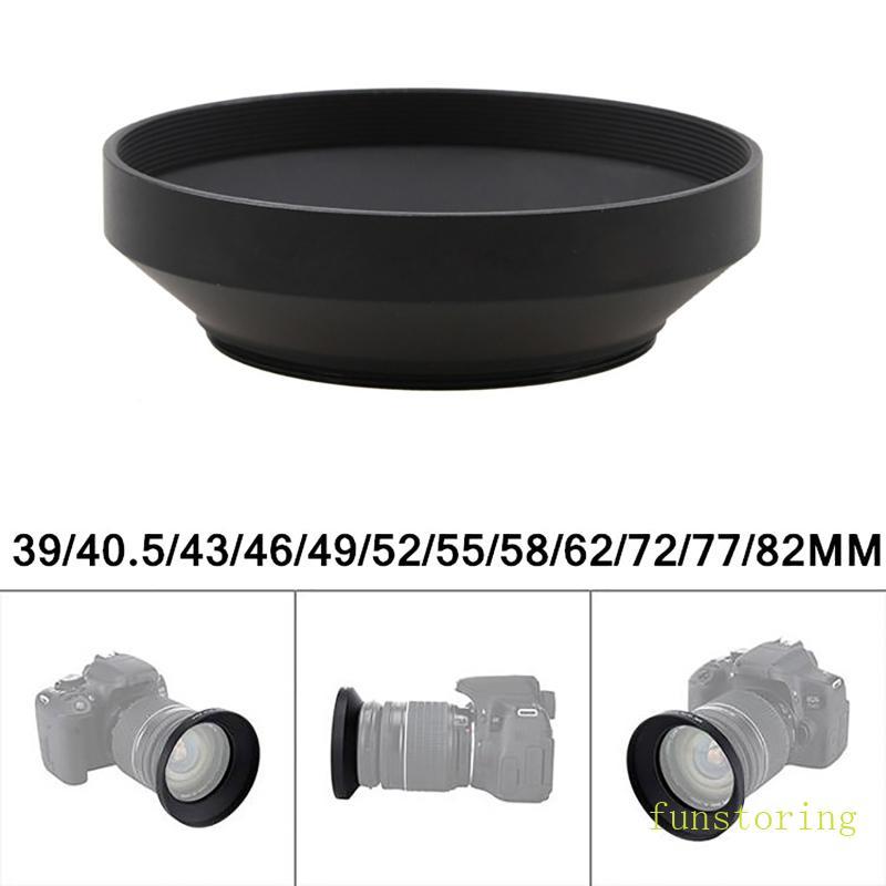 VUI VẺ 39mm 40 5mm 43 46 49 52 55 58 62 72mm Hợp kim nhôm Kim loại Ống kính góc rộng Hood