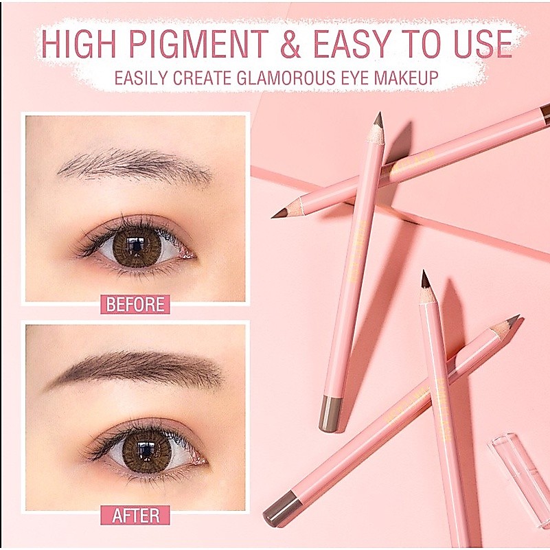 Ảnh 4 của Chì kẻ mày Pinkflash OhMyEmoji mềm bền không thấm nước 10g E02
