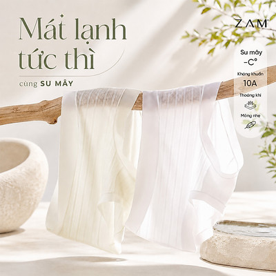 Quần lót ZAM Chất liệu Su Mây mềm mại, thoáng mát, co giãn, siêu nhẹ kẻ ngang. QLSM1