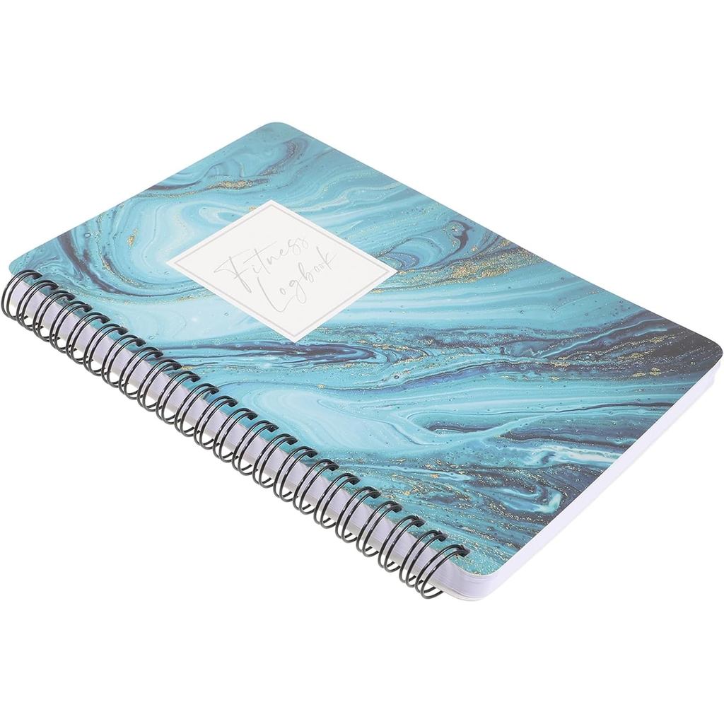 Fitness Planner Workout Log Book A5 Coil Notebook Body Weight Exercise Journal Gym Essentials for Me