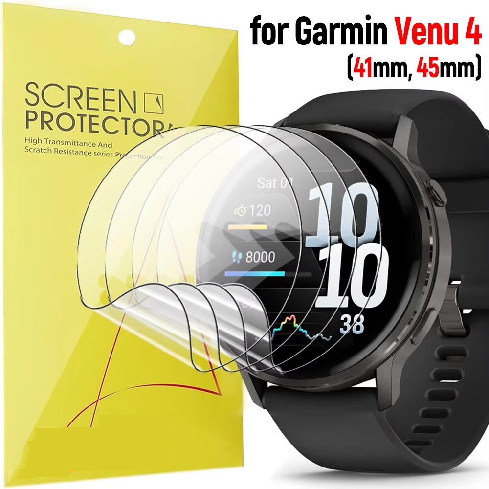 3 Chiếc Đồng Hồ Thông Minh Bảo Vệ Màn Hình HD Mềm Hydrogel Cho Garmin Venu X1 SQ 2 4 3S 3 2S 2 Plus 