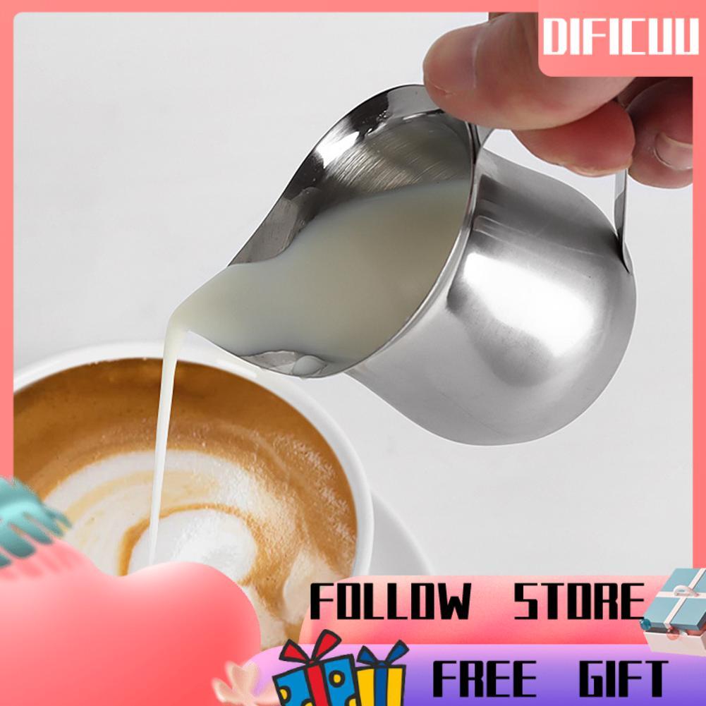 Dificuu Bình tạo bọt sữa 2oz 5oz 8oz Frother Cup Art Espresso Hấp cho gia đình Cappuccino Latte Coff