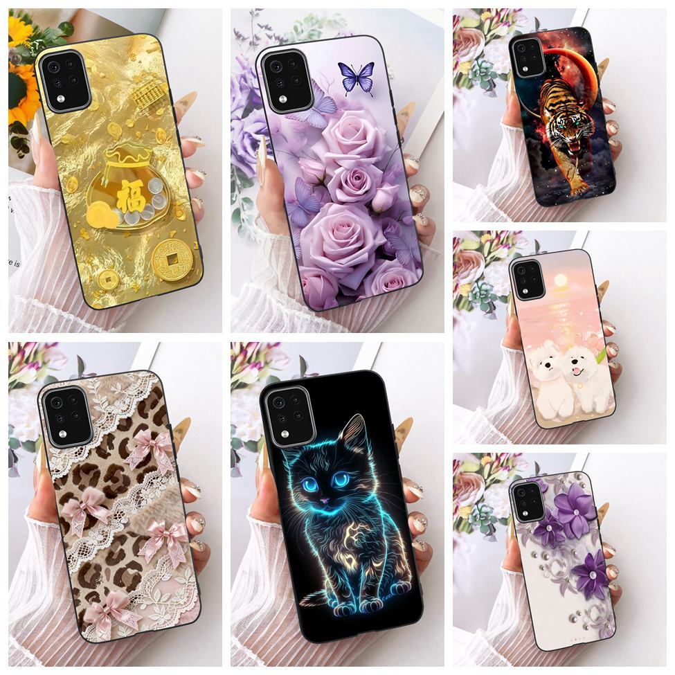 Dành Cho LG K42 Ốp Lưng Thẩm Mỹ Hoạt Hình Dễ Thương Thời Trang Bướm Vỏ Sơn Ngộ nghĩnh LMK420 LMK420H