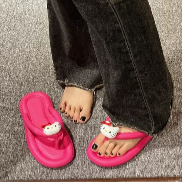 | jacuzzi sandals | beach sandals ♀Mùa hè Phong Cách Mới EVA Flip-Flops Nữ Mặc Ngoài Đế Mềm Flip-Flo